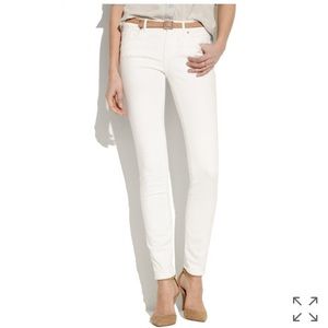 Madewell skinny skinny white jeans