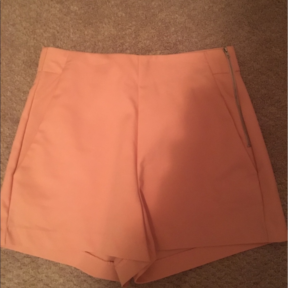 Peach dress shorts