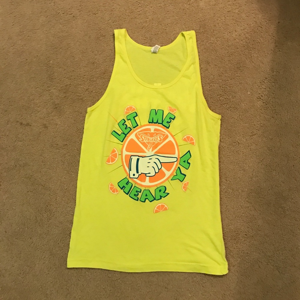 Orange rays tank