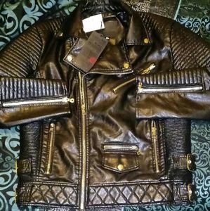 Biker leather jacket