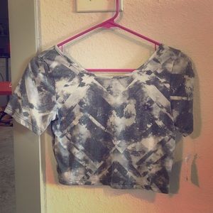 grey crop top