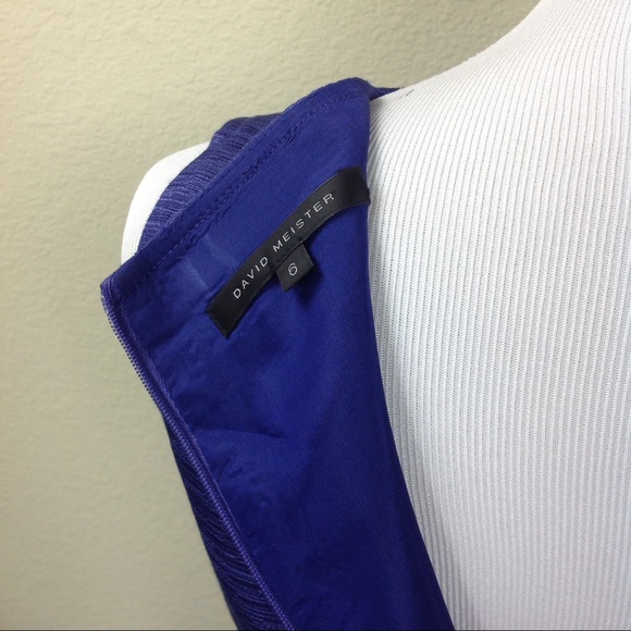 ❌💵David Meister Royal Blue Sleeveless Sheath Dres - Picture 4 of 5