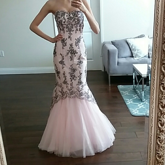 🚫SOLD🚫Tiffany Designs Prom Pageant Lace Dress - Picture 1 of 8