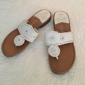 Faux Jack Rogers sandals - white