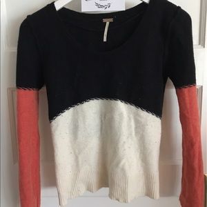 Free people color block sweater