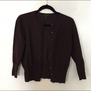 Ann Taylor brown cardigan
