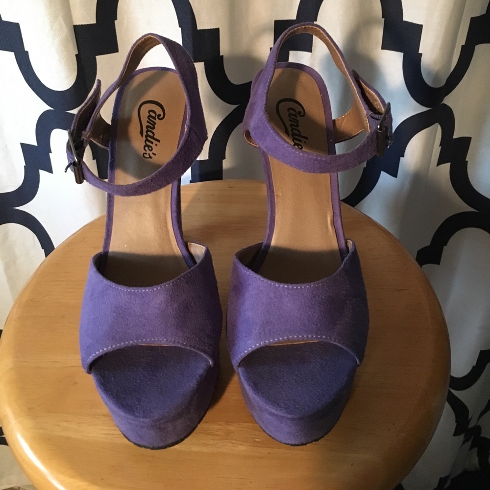 Purple Velvet Heels