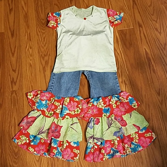 Suzy T Other - Suzy T Rumba Jeans and matching top set Sz. 6x