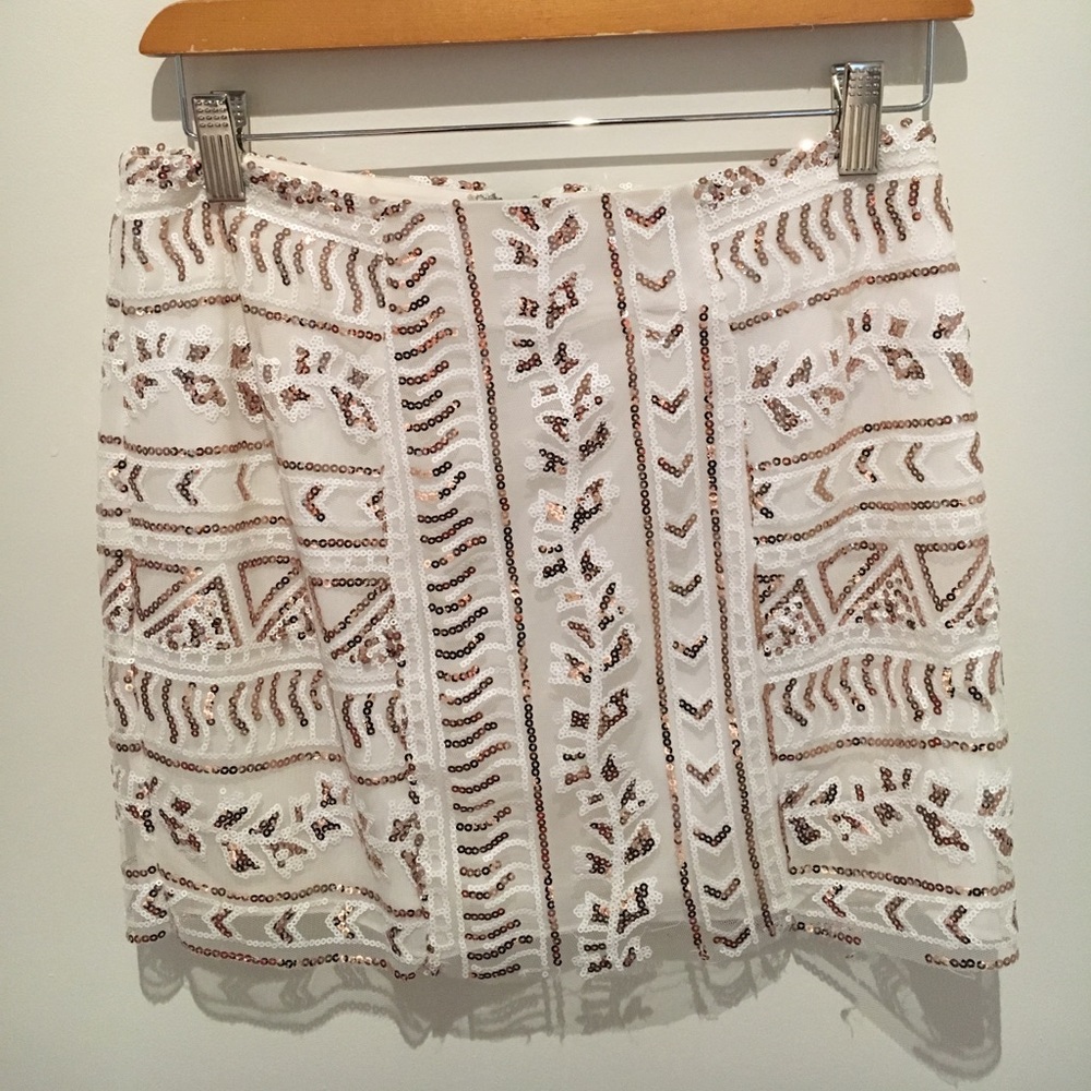 Embellished Mini Skirt