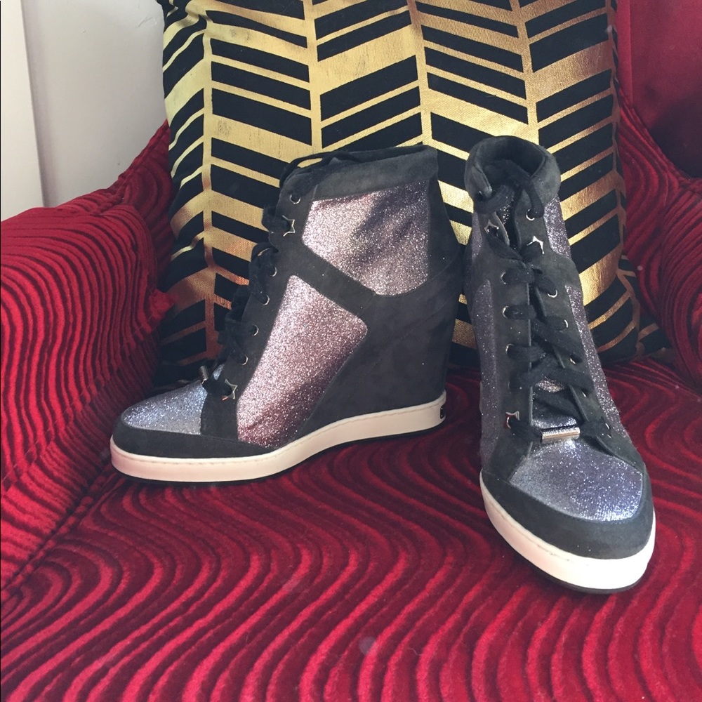 Authentic Jimmy Choo sneaker wedges