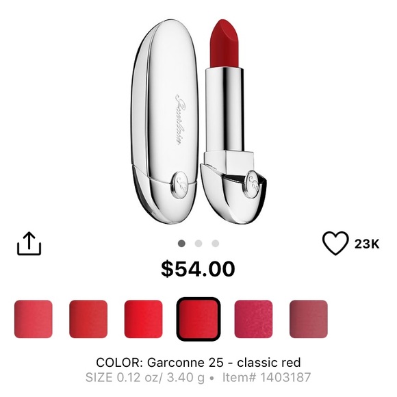 🚫SOLD🚫Guerlain Rouge Luxurious Lipstick New! - Picture 6 of 8