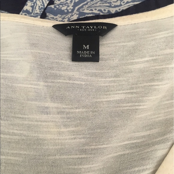 Ann Taylor cream crotchet tank - Picture 2 of 5