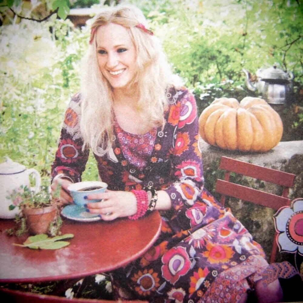 🚫SOLD🚫 Gudrun Sjoden Boho Layered Floral Dress