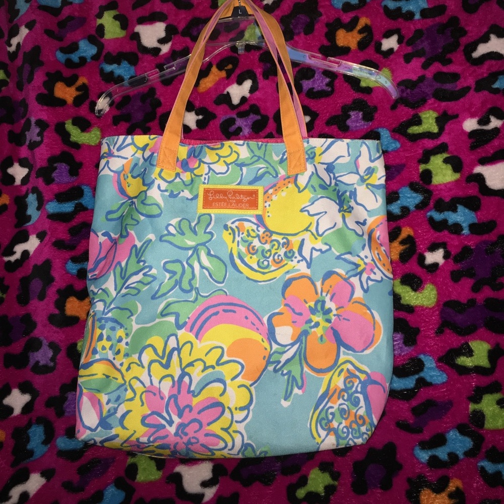 Lily Pulitzer for Estée Lauder tote