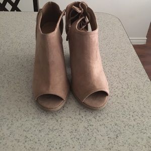 Taupe booties
