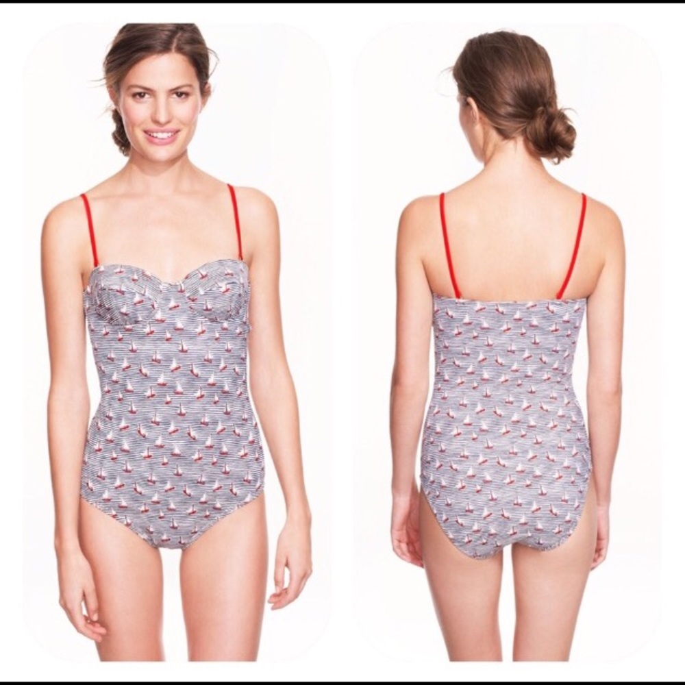 J. Crew sailboat one piece swimsuit