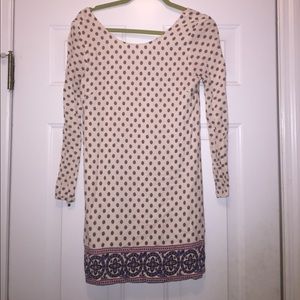 Forever 21 patterned low back dress