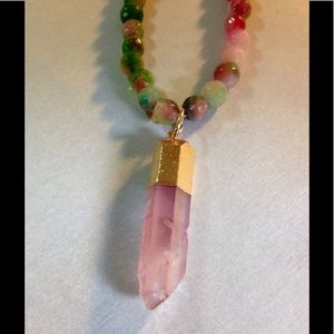 Tourmaline Crystal 14K Gold Filled Necklace