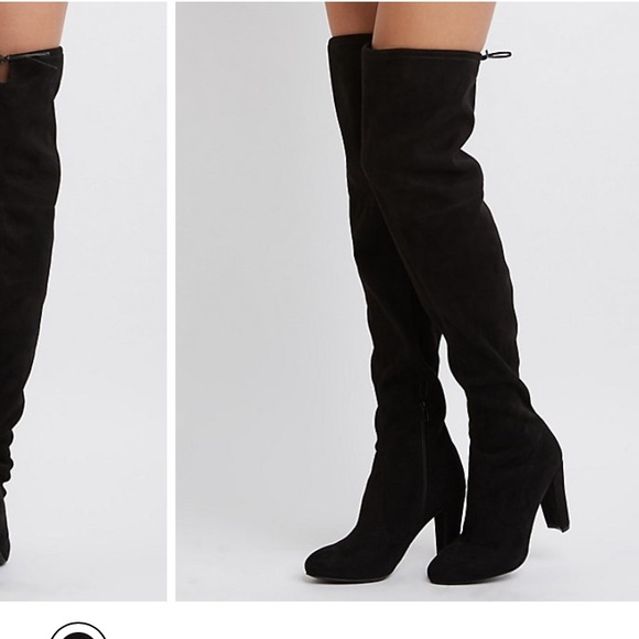 Shoes - Black over the knee boots