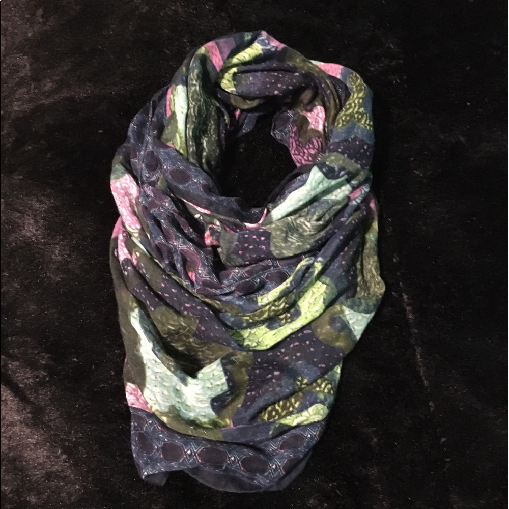 A multi colored scarf