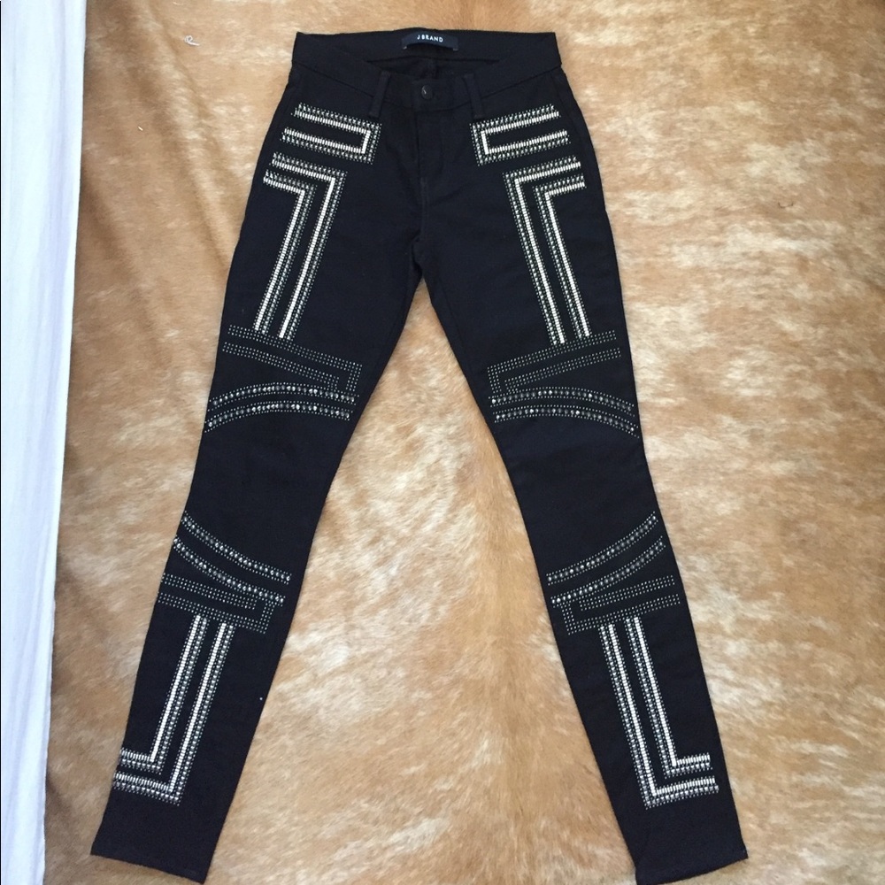 Black Embellished Skinny Jean