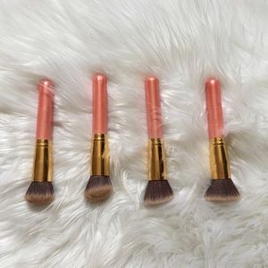 Used makeup brushes