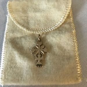 Retired James Avery Gold Cross Charm with dove