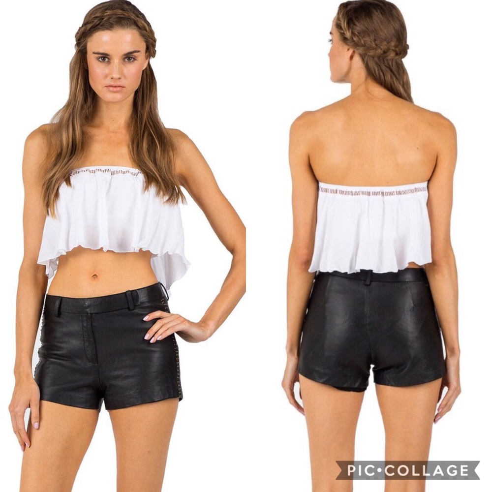 Moving sale!! NWT Cleobella Leather Studded Shorts - Picture 4 of 8