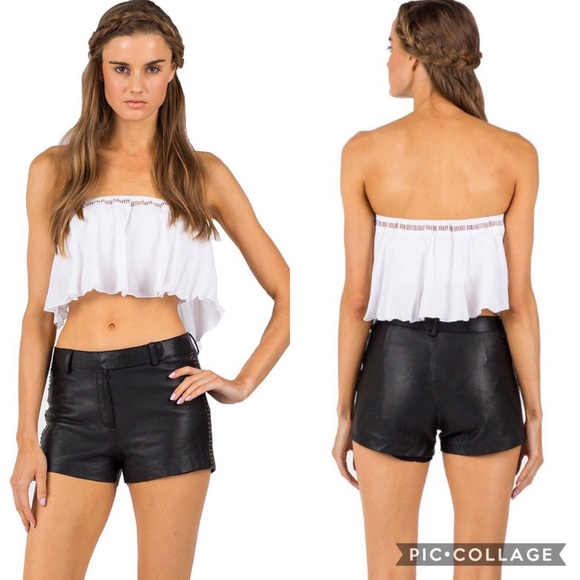 Moving sale!! NWT Cleobella Leather Studded Shorts - Picture 4 of 8