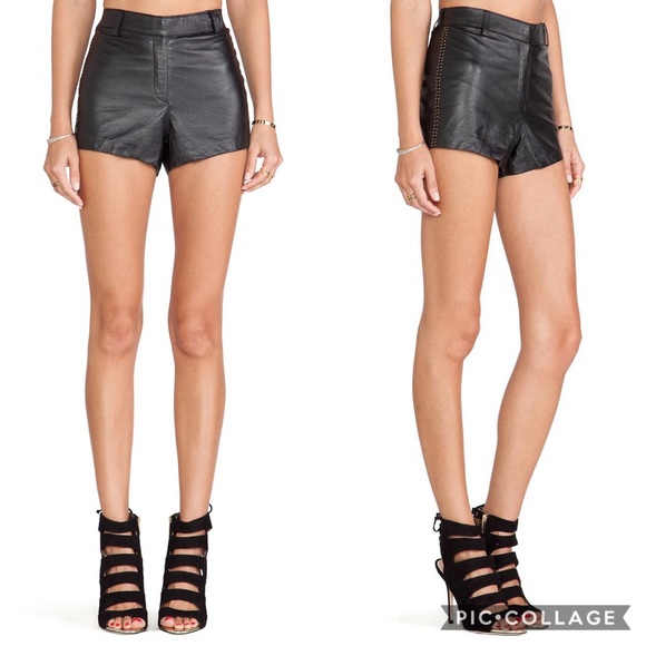 Moving sale!! NWT Cleobella Leather Studded Shorts - Picture 5 of 8