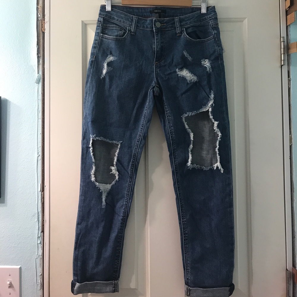 Forever 21 boyfriend jeans!