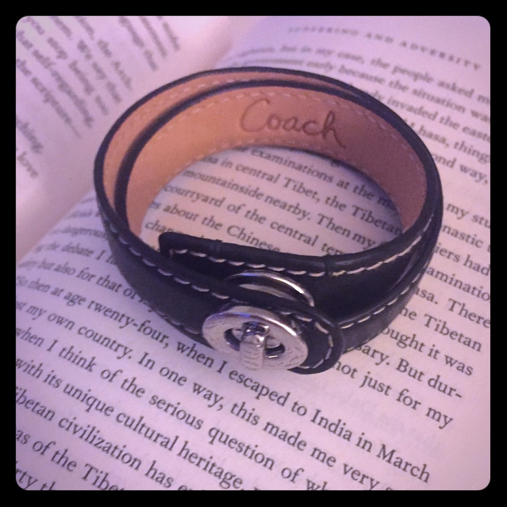 Coach Wrap Leather Bracelet