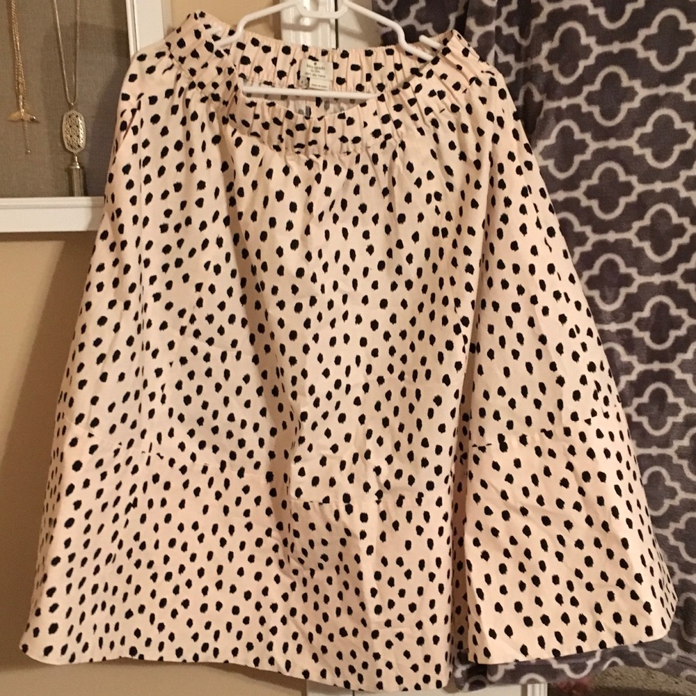 Kate Spade flamingo dot skirt