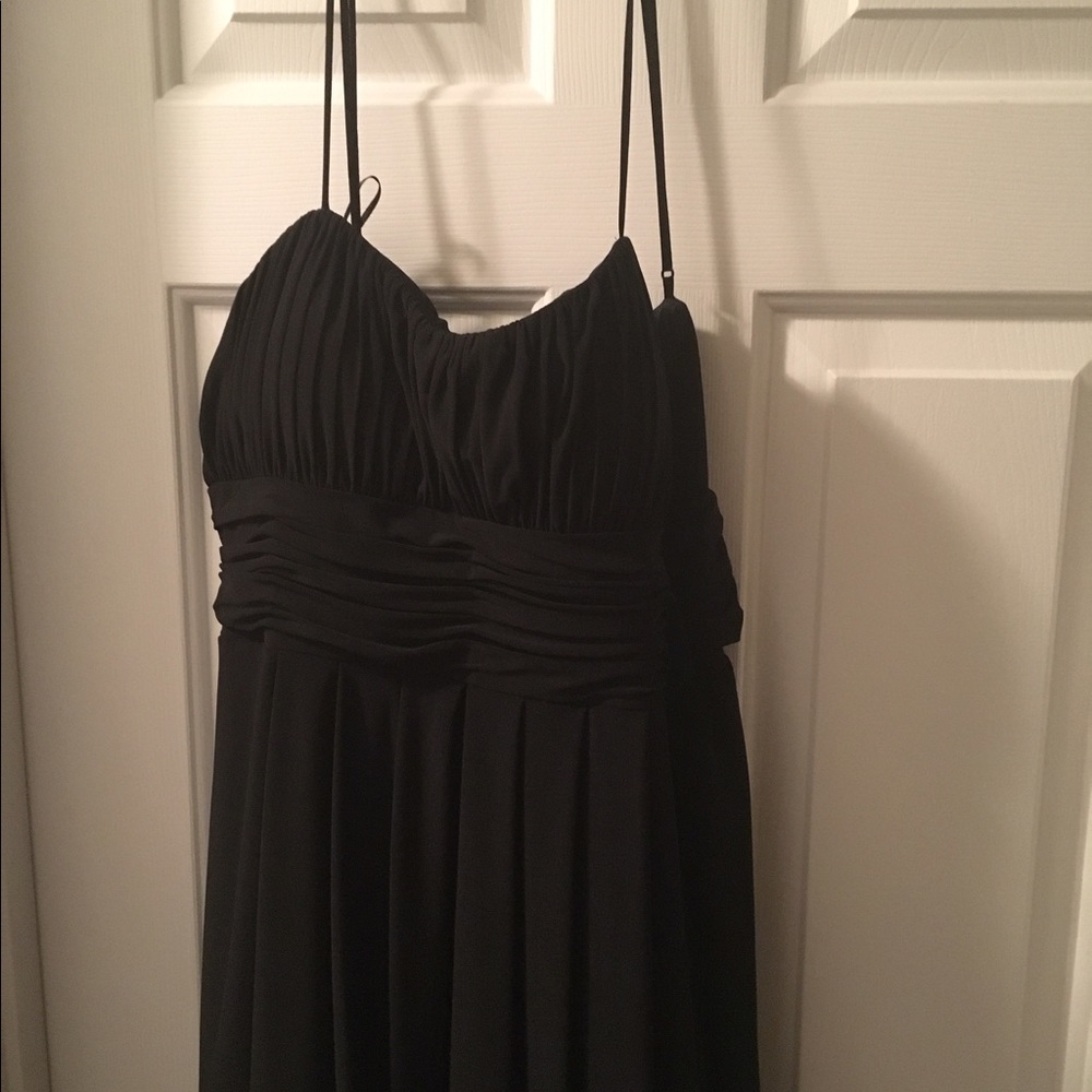Woman black dress