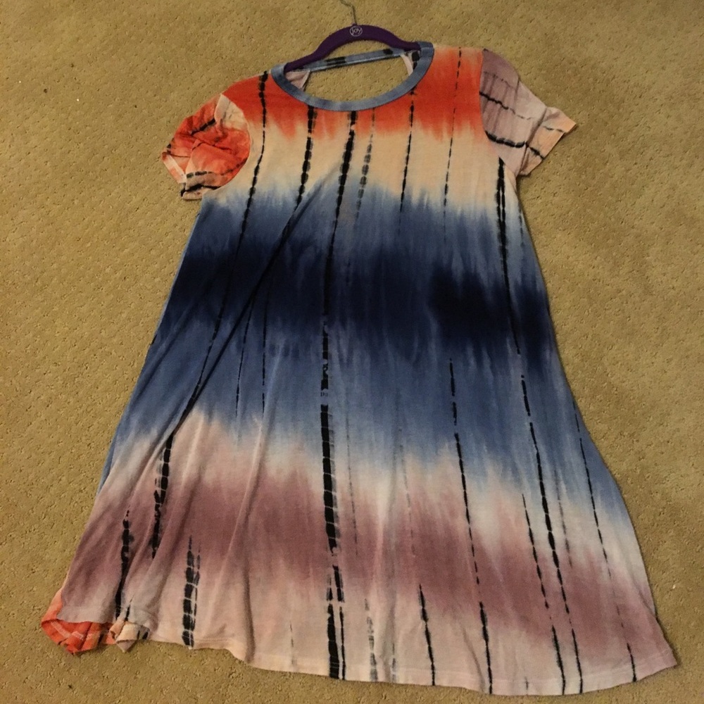Tie-dye tshirt dress