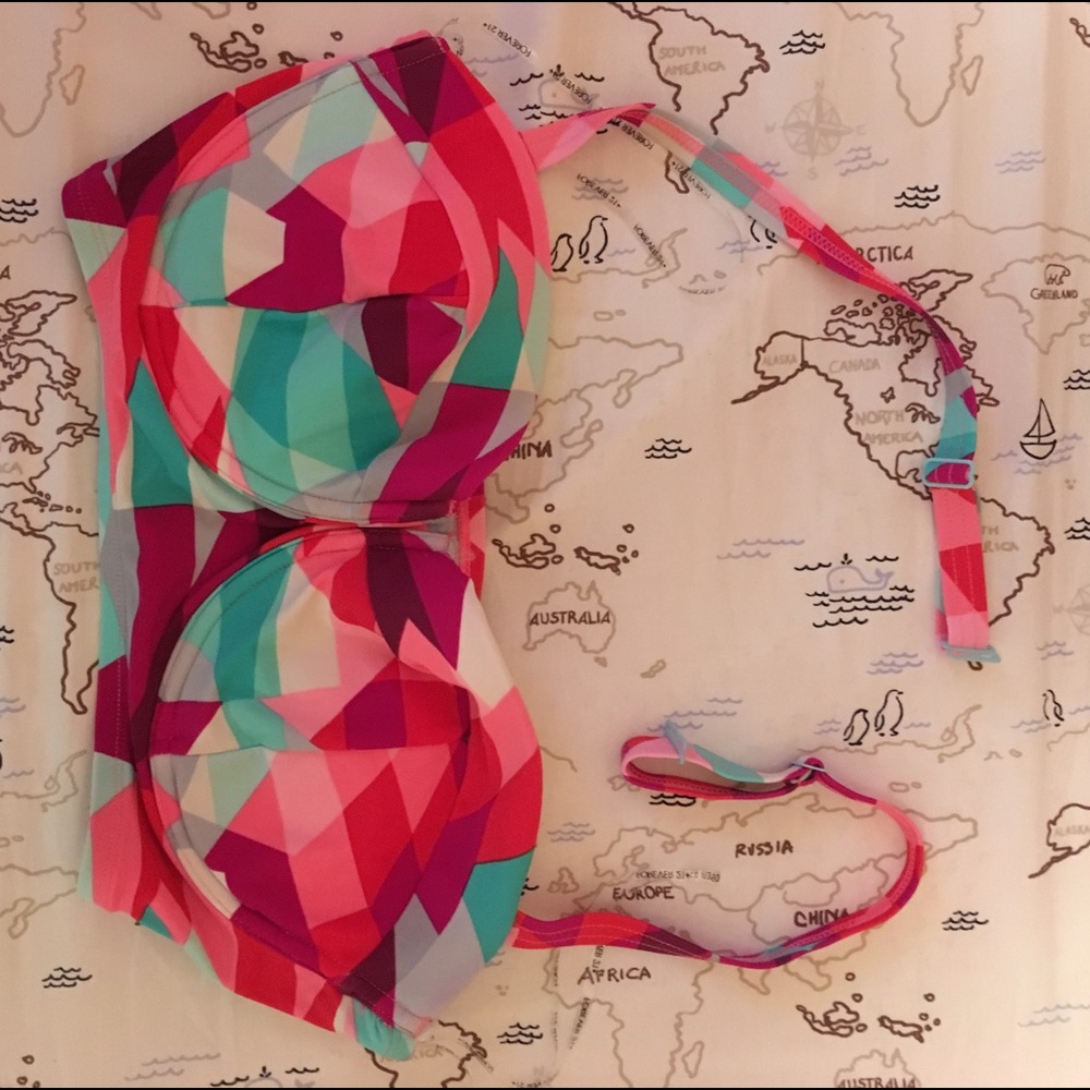 Forever 21 Plus Geo Bikini Top 1X