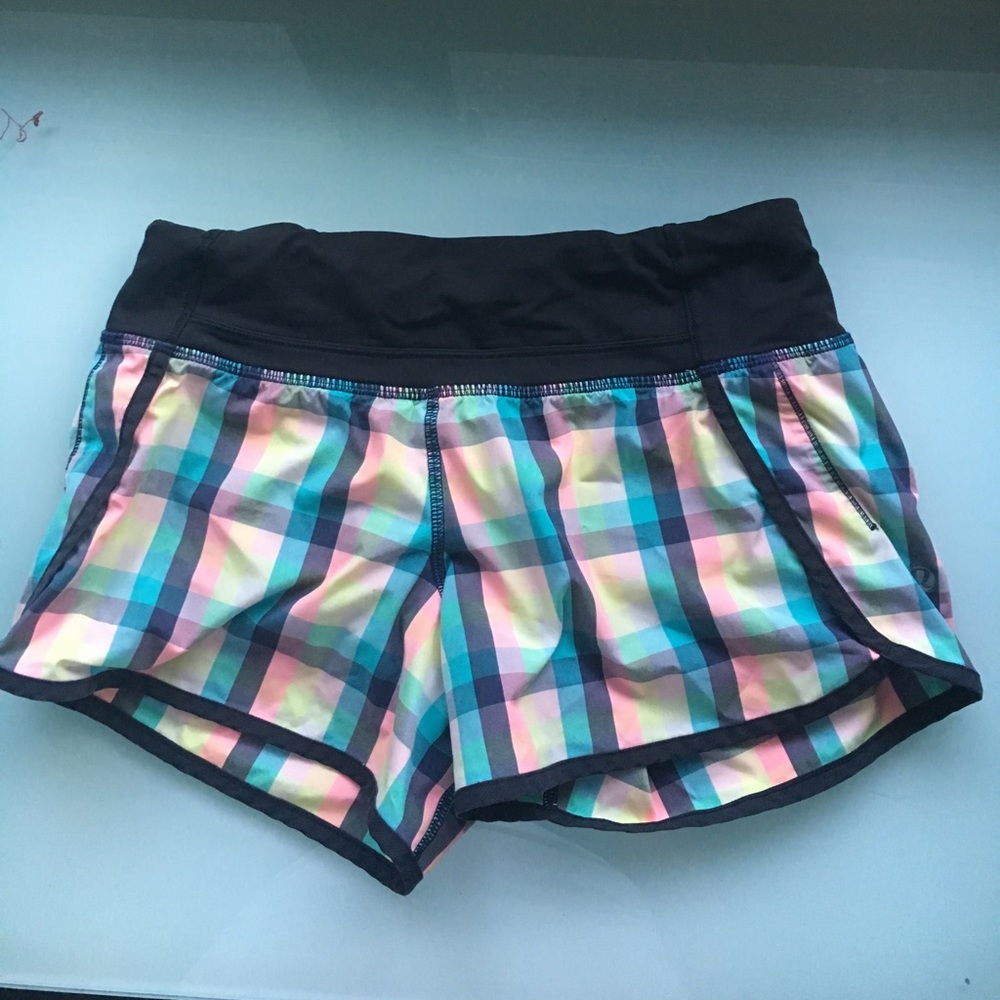 LULULEMON colorful patterned shorts size 2