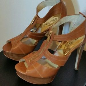 MICHAEL by Michael Khors Cognac Brown Stilettos