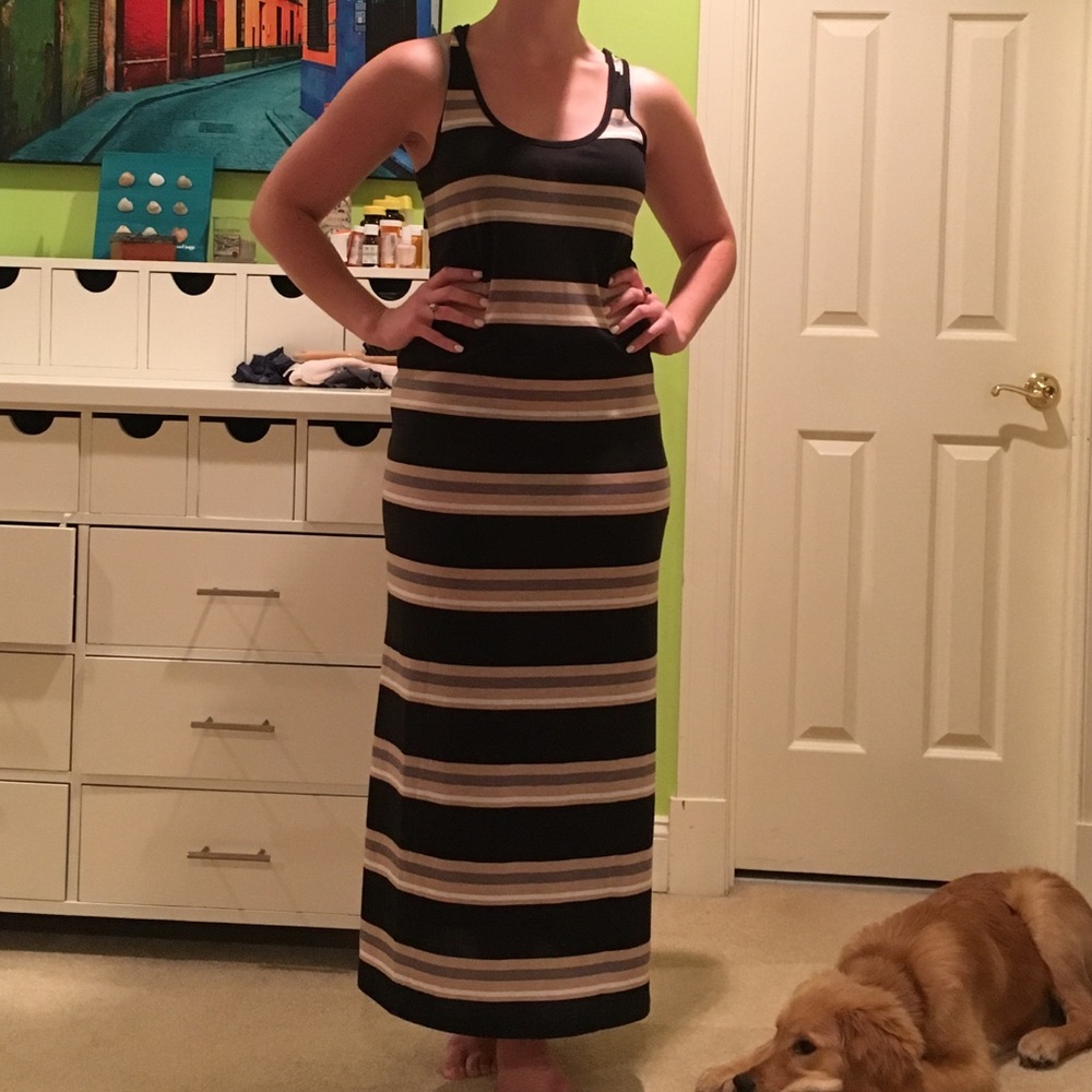 Stripped Maxi Dress