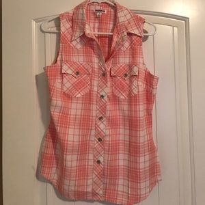 True Religion Plaid Button Down Shirt Size M