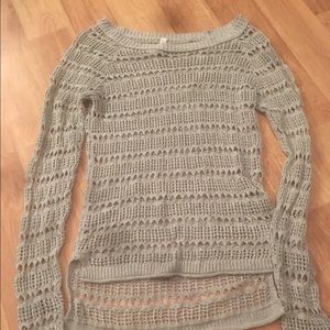 Grey knit sweater!!
