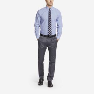 Mens Gray Bonobos Weekday Warrior Pants 32x30 Slim
