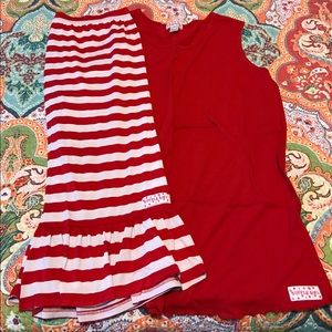 Ruffle girl Capri outfit