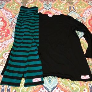 Ruffle girl leggings outfit