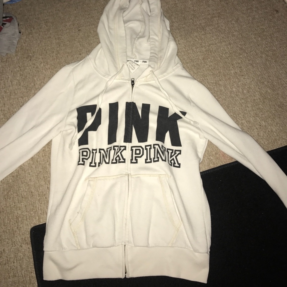 pink hoodie zip up