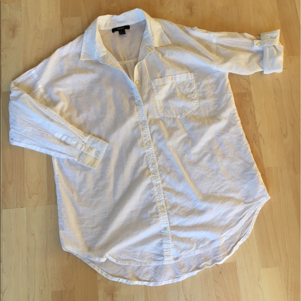 ***DONATED*** White Cotton Button Down