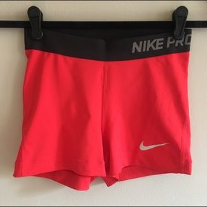 red nike spandex