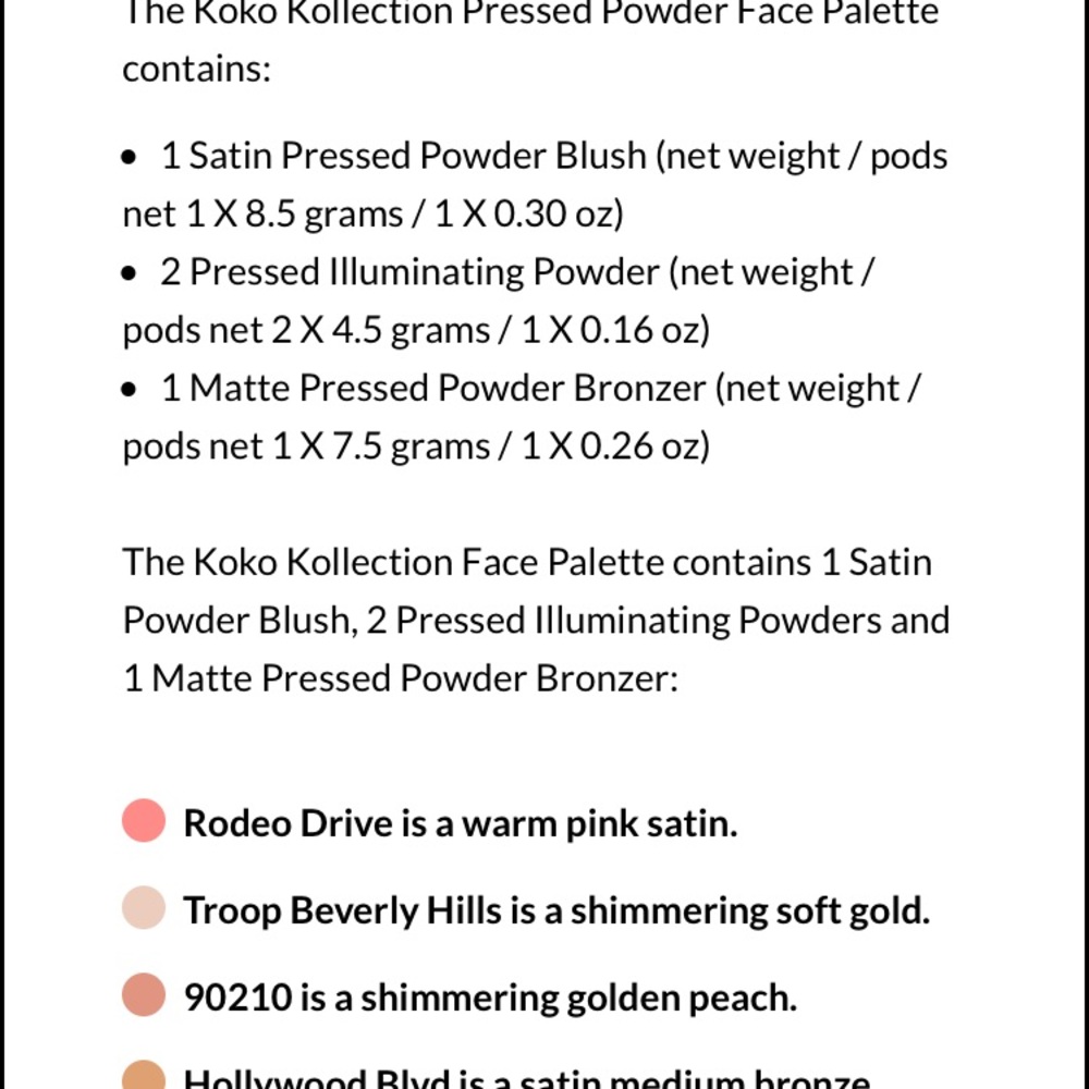 SOLD! Koko Kollection Face Palette - Picture 5 of 6