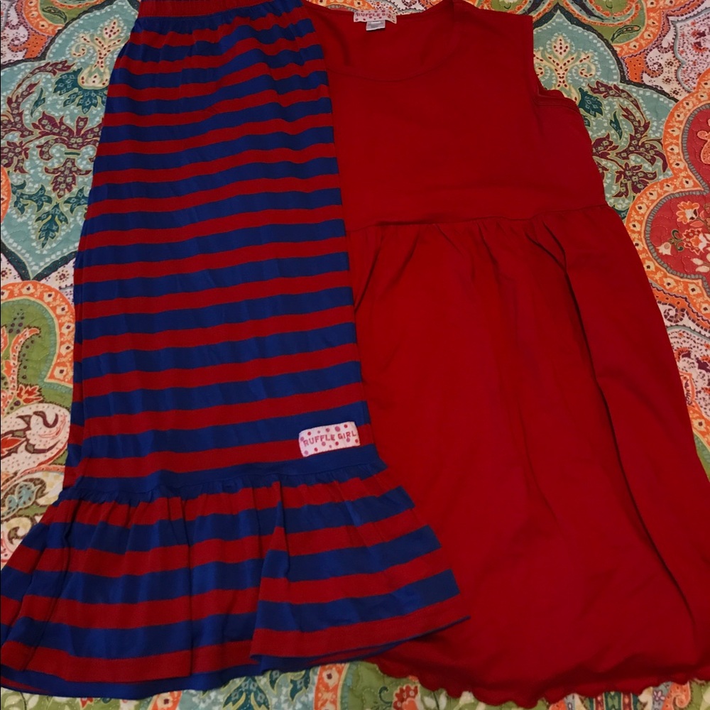 Ruffle girl Capri outfit