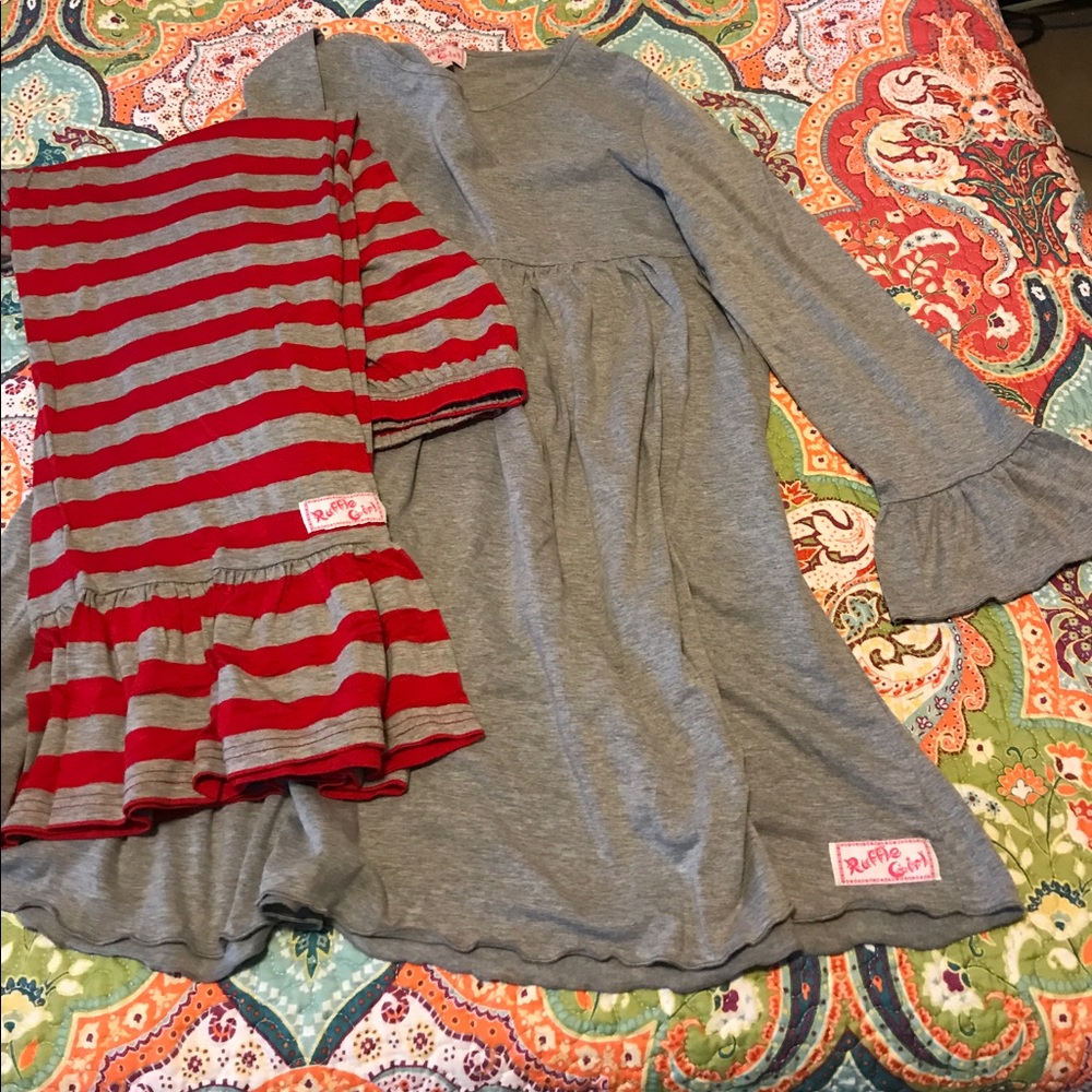 Ruffle girl pants outfit